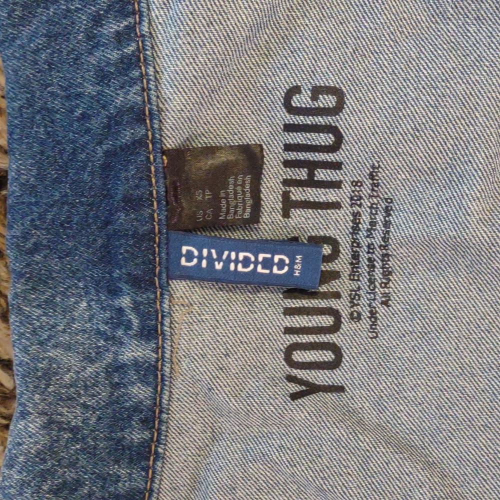 Young Thug x H&M Denim Jacket Sz. XS - Picture 6 of 7